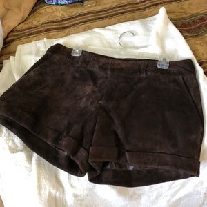 Suede shorts
